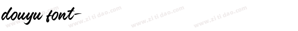 douyu font字体转换